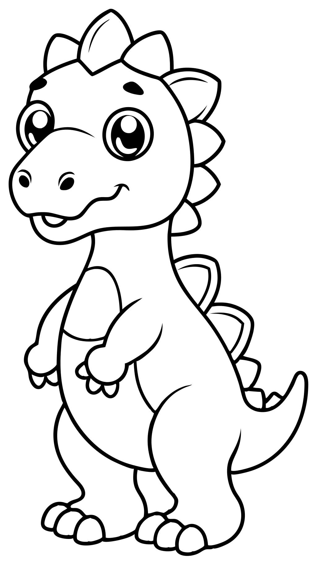 coloriages mignons dino